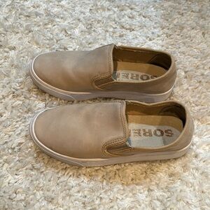 Sorel Beige Campsneak slip-on 5.5